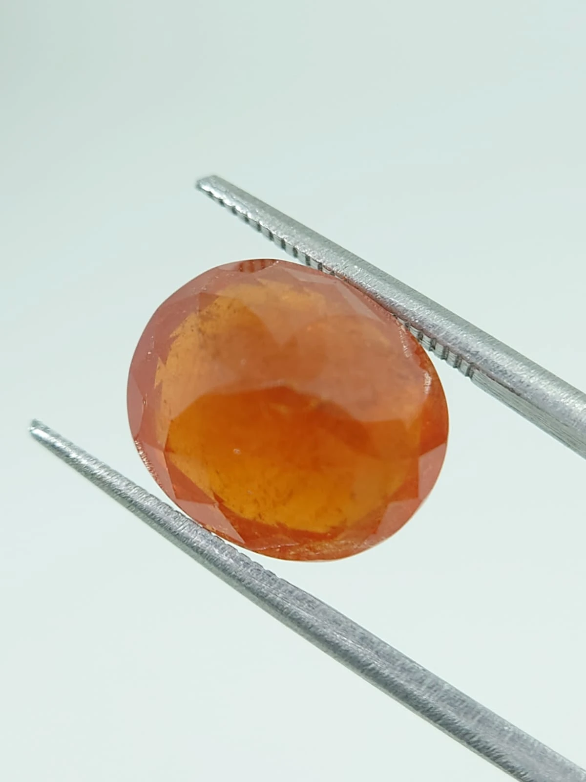 10ct Oval Faceted Untreated Natural Spessartite Garnet from Nigeria — view 5